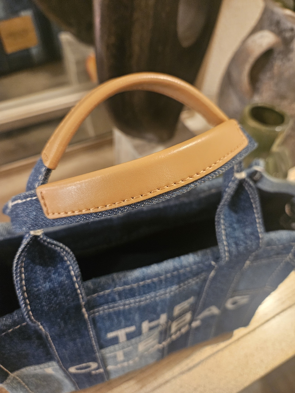 Marc Jacobs Small Denim Tote Bag - Picture 2 of 15